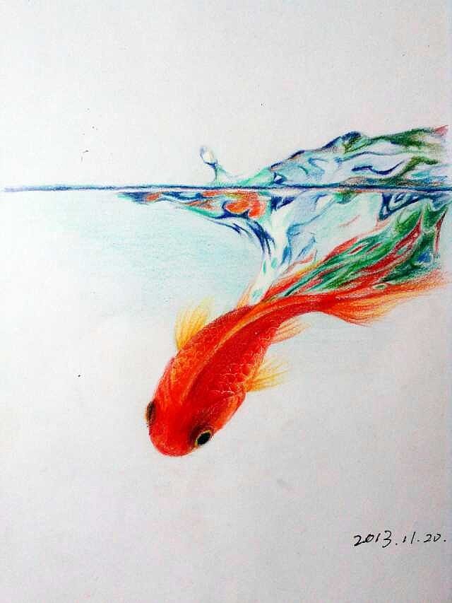 在站酷 我学到了很多， 包括彩铅的运用，虽然现在的画有很多缺点和不足； 但我在努力~ 嗯，耐心，坚持（图ZMTI1NTQ3NTI=） - 绘画 - 站酷设计师Cupcake奔原创素材 - 站酷ZCOOL