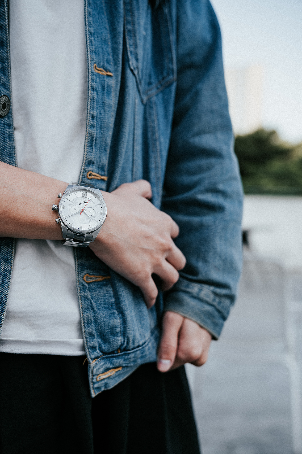 机械手表 上手图 男表