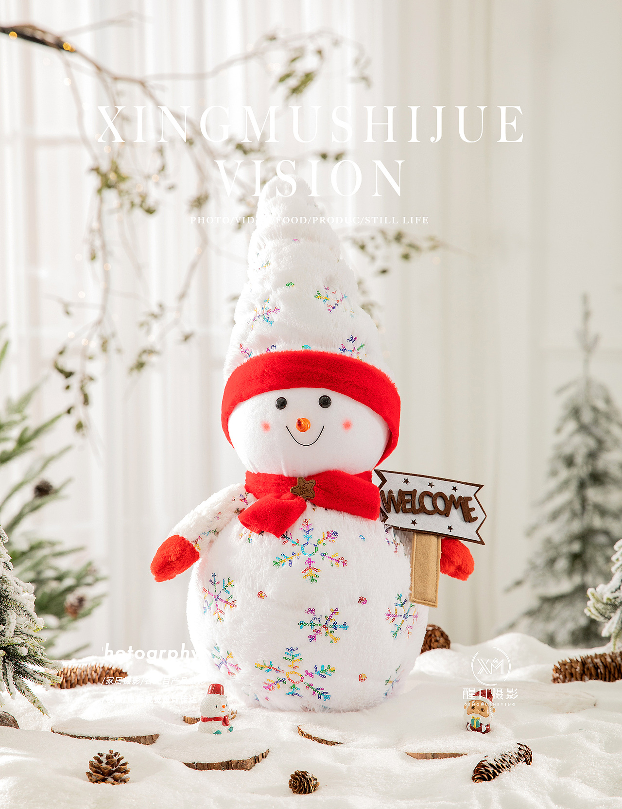 圣诞装饰/道具/雪人