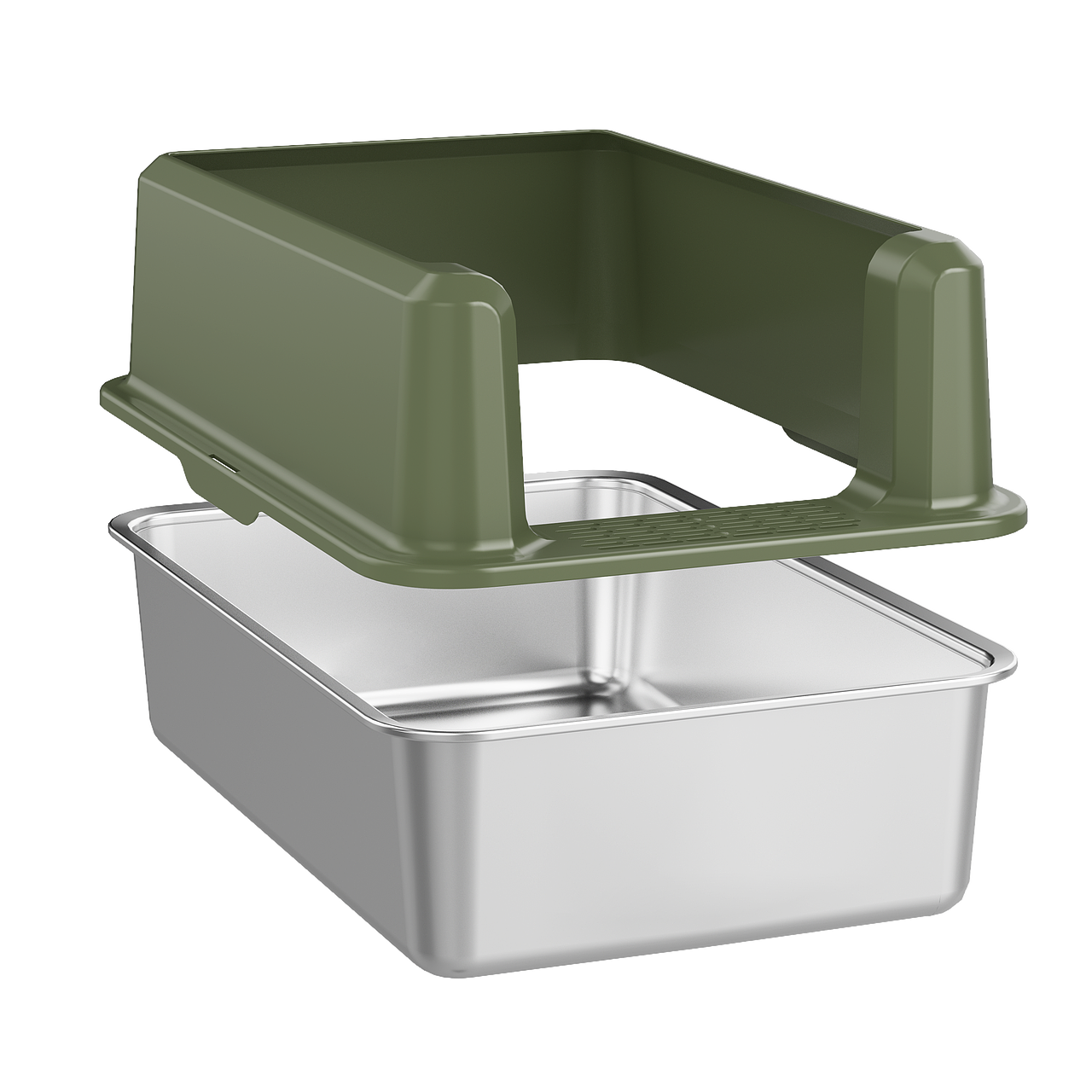 宠物用品不锈钢猫砂盆 C4Doc渲染 白底图（图ZMzU2MTQxODQ0） - 产品 - 站酷设计师小顾不想起名原创素材 - 站酷ZCOOL