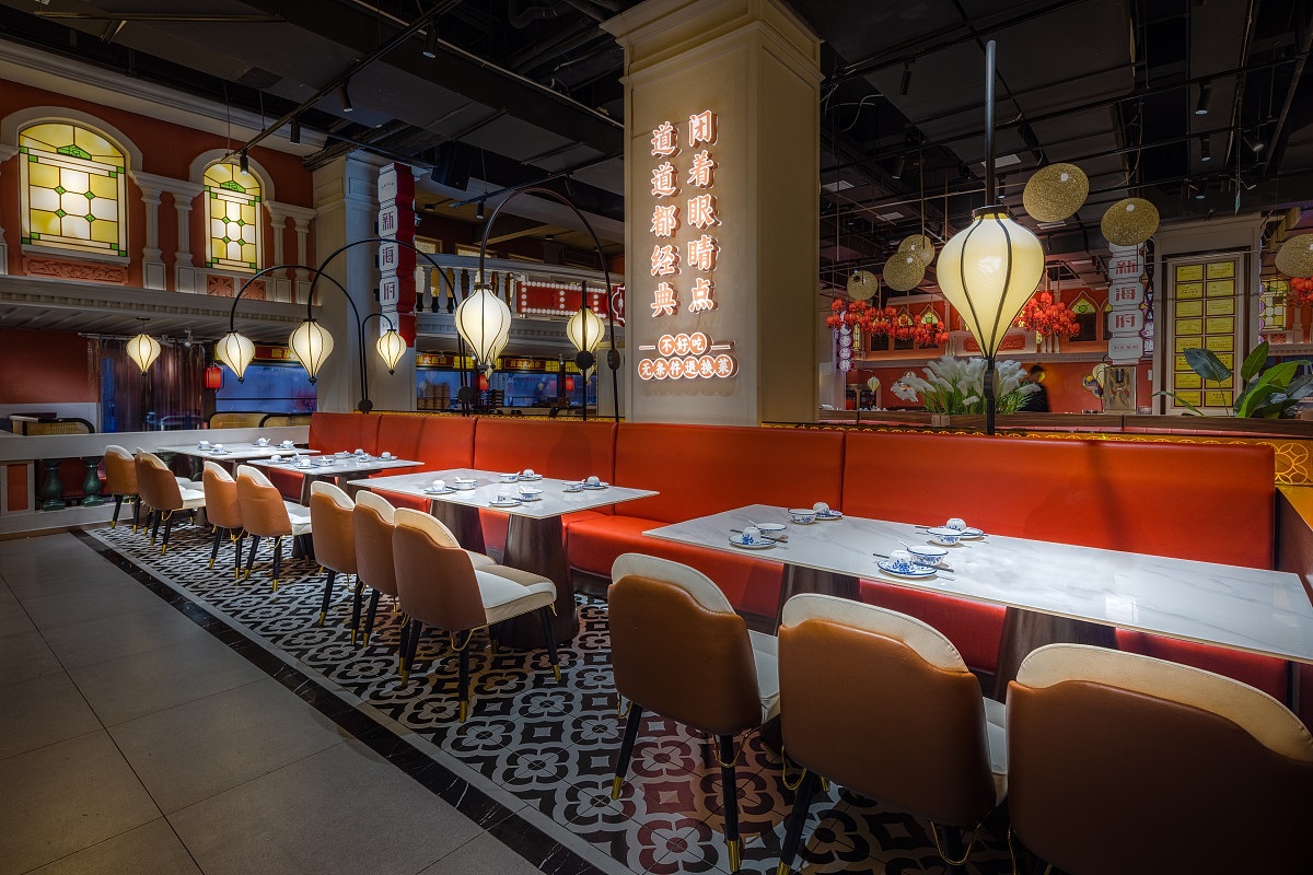 【新海府】海南特色餐厅全案设计纪实！— 花万里出品（图ZMzY0Njg3NDcy） - 品牌 - 站酷设计师花万里设计原创素材 - 站酷ZCOOL