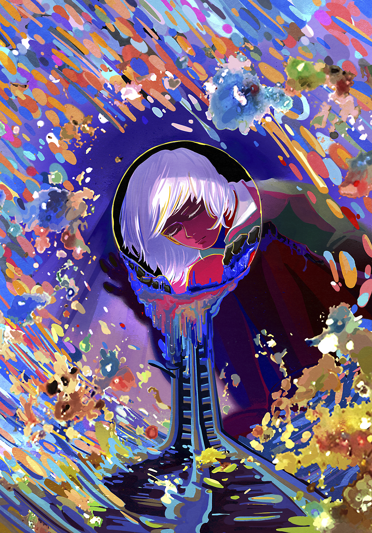 双相情感障碍_过山车系列（图ZMzI4Mzg1MzIw） - 艺术插画 - 站酷设计师猫一_好好画画原创素材 - 站酷ZCOOL