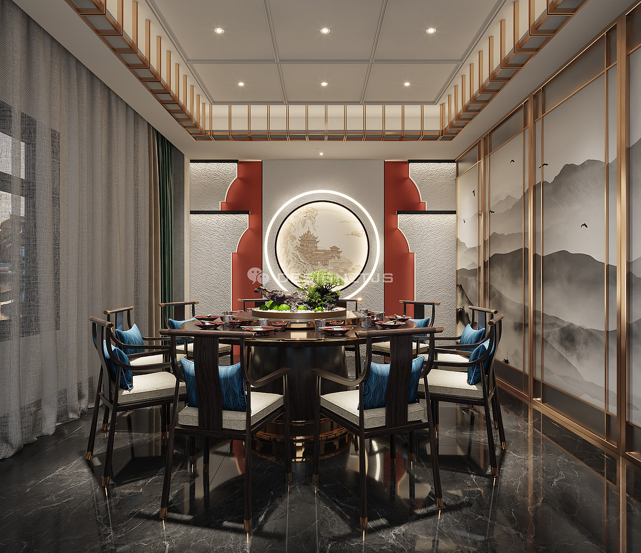 同聚楼效果图案例