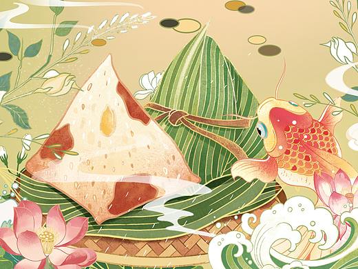 端午节粽子插画