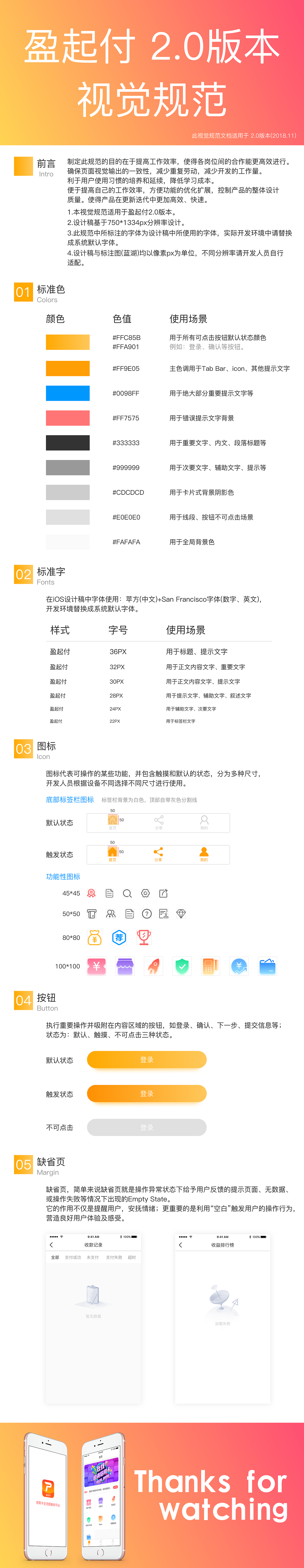 公司产品2.0版本视觉规范文档