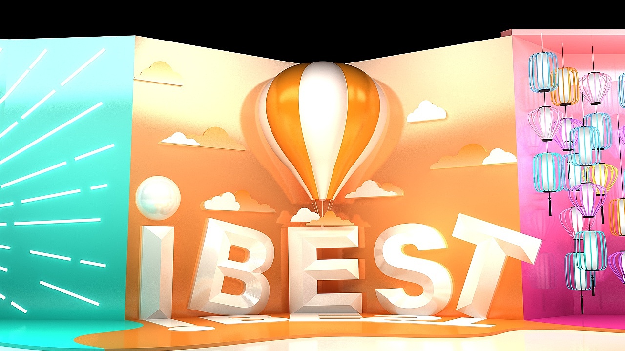 打卡背景墙（图ZMjI5NDE3NjY4） - 其他三维 - 站酷设计师Bigggg原创素材 - 站酷ZCOOL