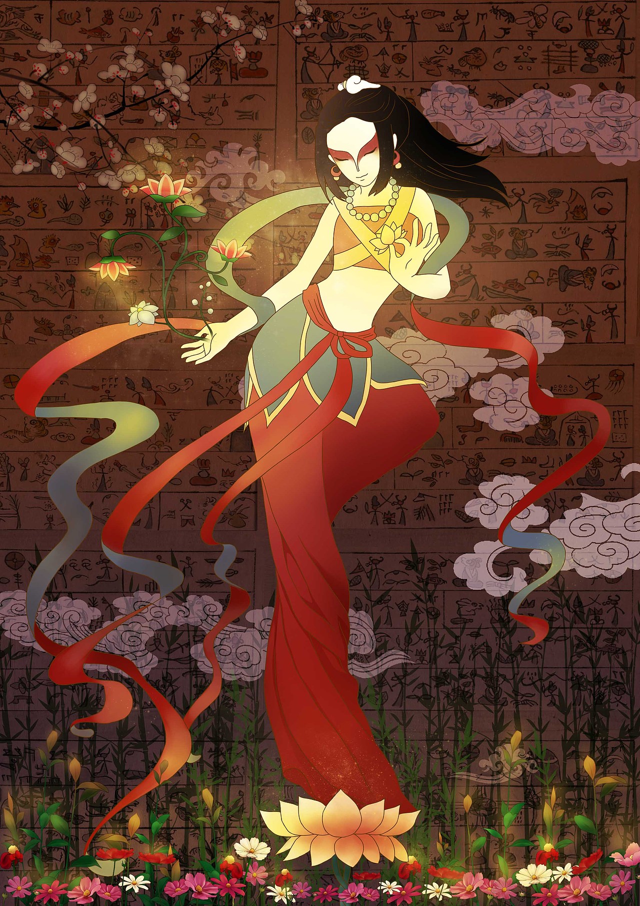 东巴神韵（图ZNTM5Njg5MTI=） - 艺术插画 - 站酷设计师Boringshoes原创素材 - 站酷ZCOOL