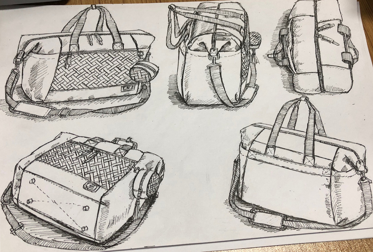 箱包设计稿-圆珠笔