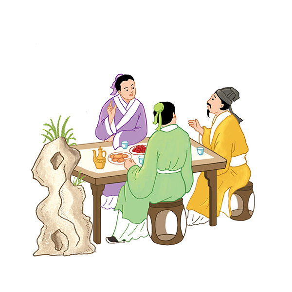 古代人物风景小插图(可授权商用)