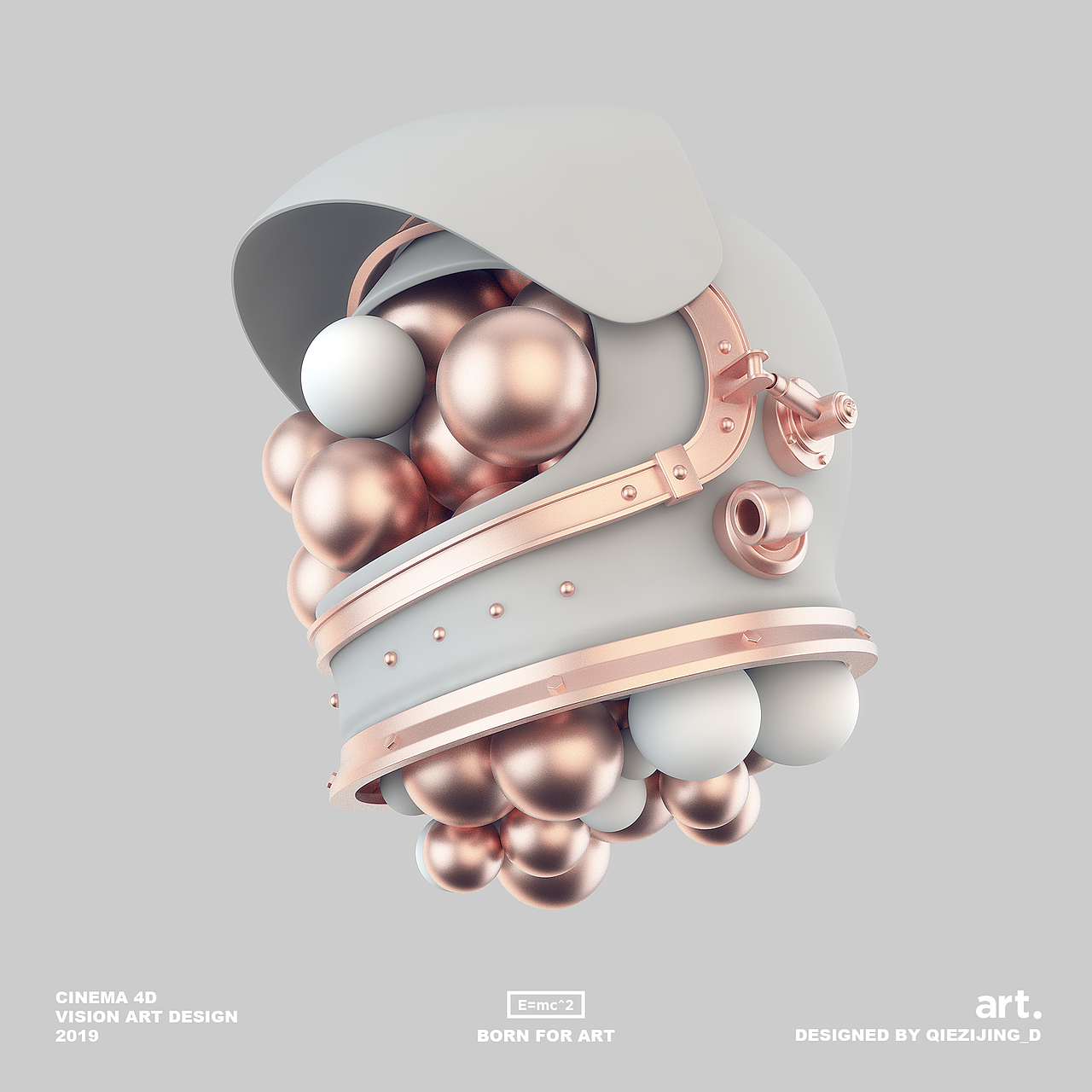 E=MC^2 | C4D作品-小场景建模材质练习