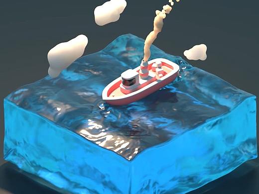 李翔老師-C4D學(xué)習(xí)作品--乘風(fēng)破浪（個(gè)人主頁(yè)-ZNTMxOTk5ODQ=） - 場(chǎng)景 - 站酷設(shè)計(jì)師Faquir_原創(chuàng)素材 - 站酷ZCOOL