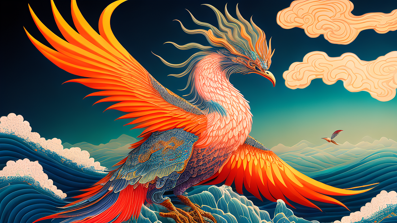 那些还活着的隐姓埋名的神仙和神兽#复古青绿橘红撞色#