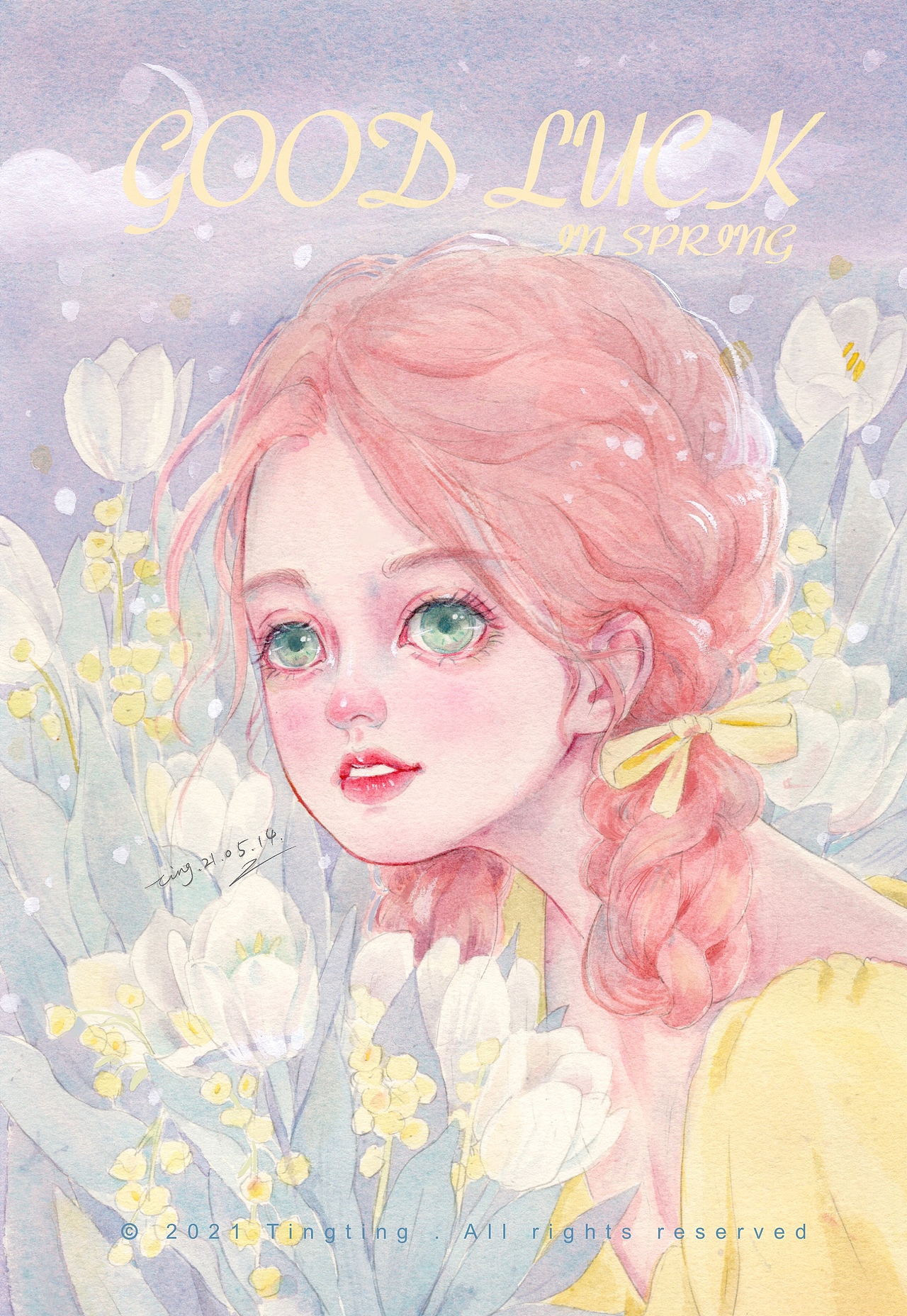 婷婷原创水彩插画 近期作品分享