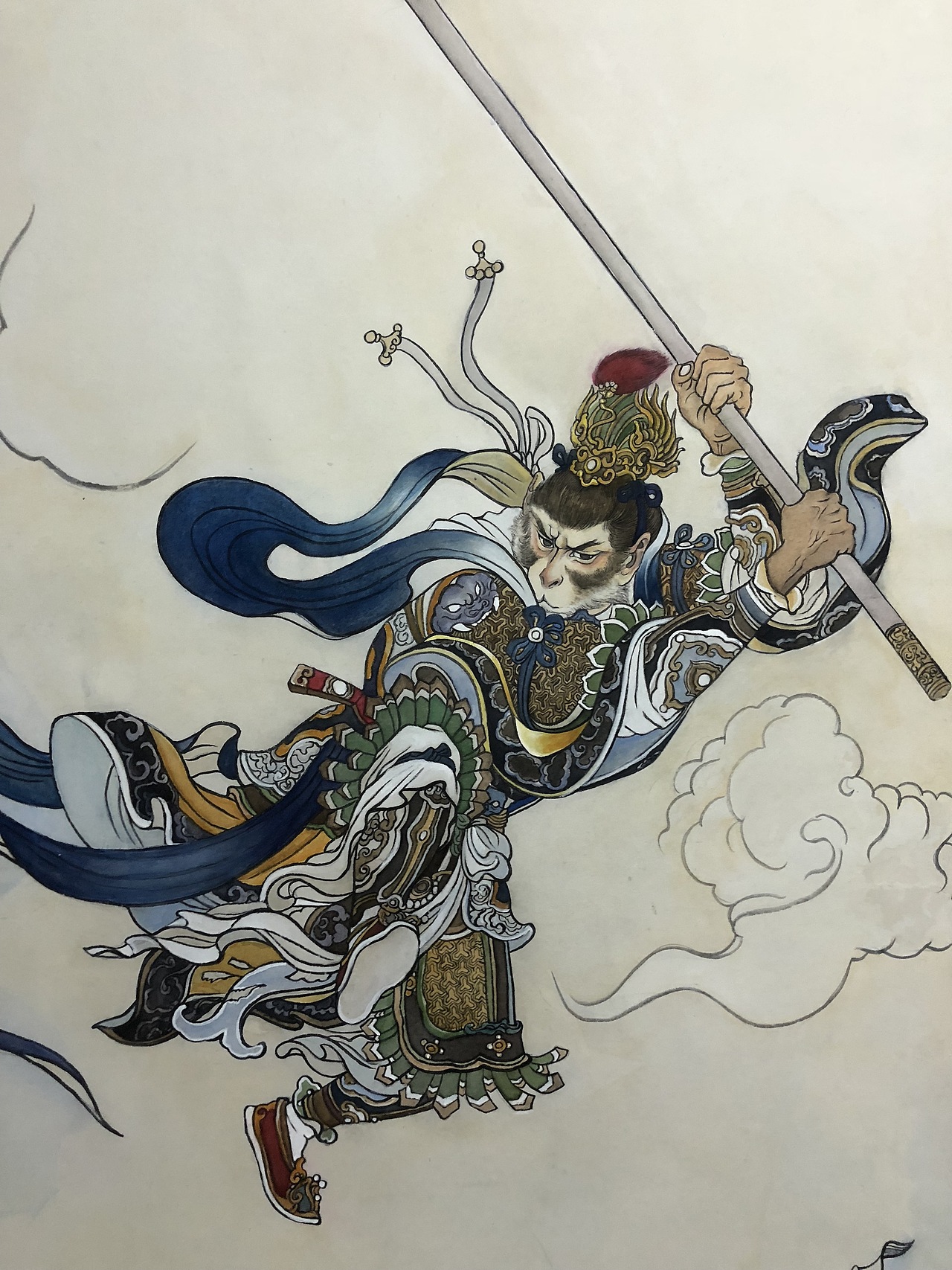 大闹天宫工笔 致敬刘继卣先生（图ZMTMzOTA2NzMy） - 绘画 - 站酷设计师孙闻硕艺术区原创素材 - 站酷ZCOOL