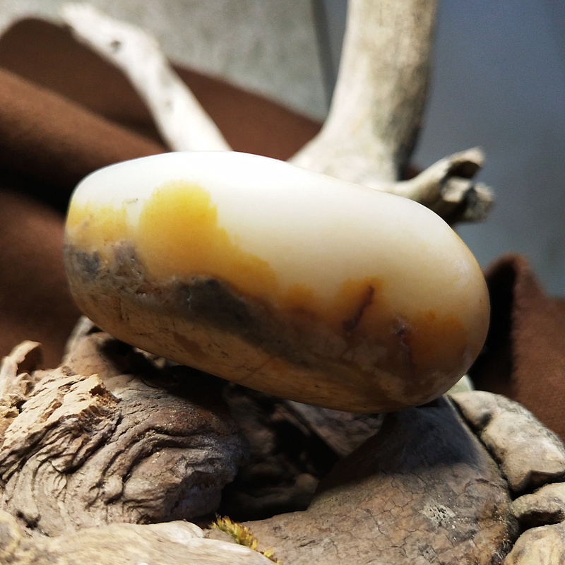 和田玉奇石观赏石戈壁胡杨林