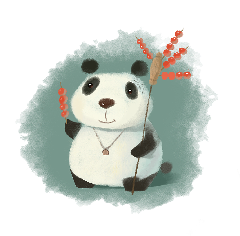 板绘大熊猫（图ZODAxOTI5ODA=） - 创作习作 - 站酷设计师三弦子原创素材 - 站酷ZCOOL