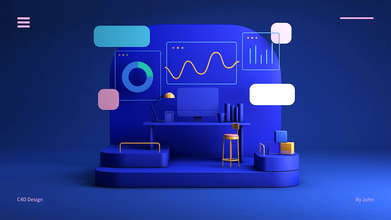 3D场景引导页（图ZMjYxNDA2OTU2） - 海报 - 站酷设计师阿John不是阿囧原创素材 - 站酷ZCOOL