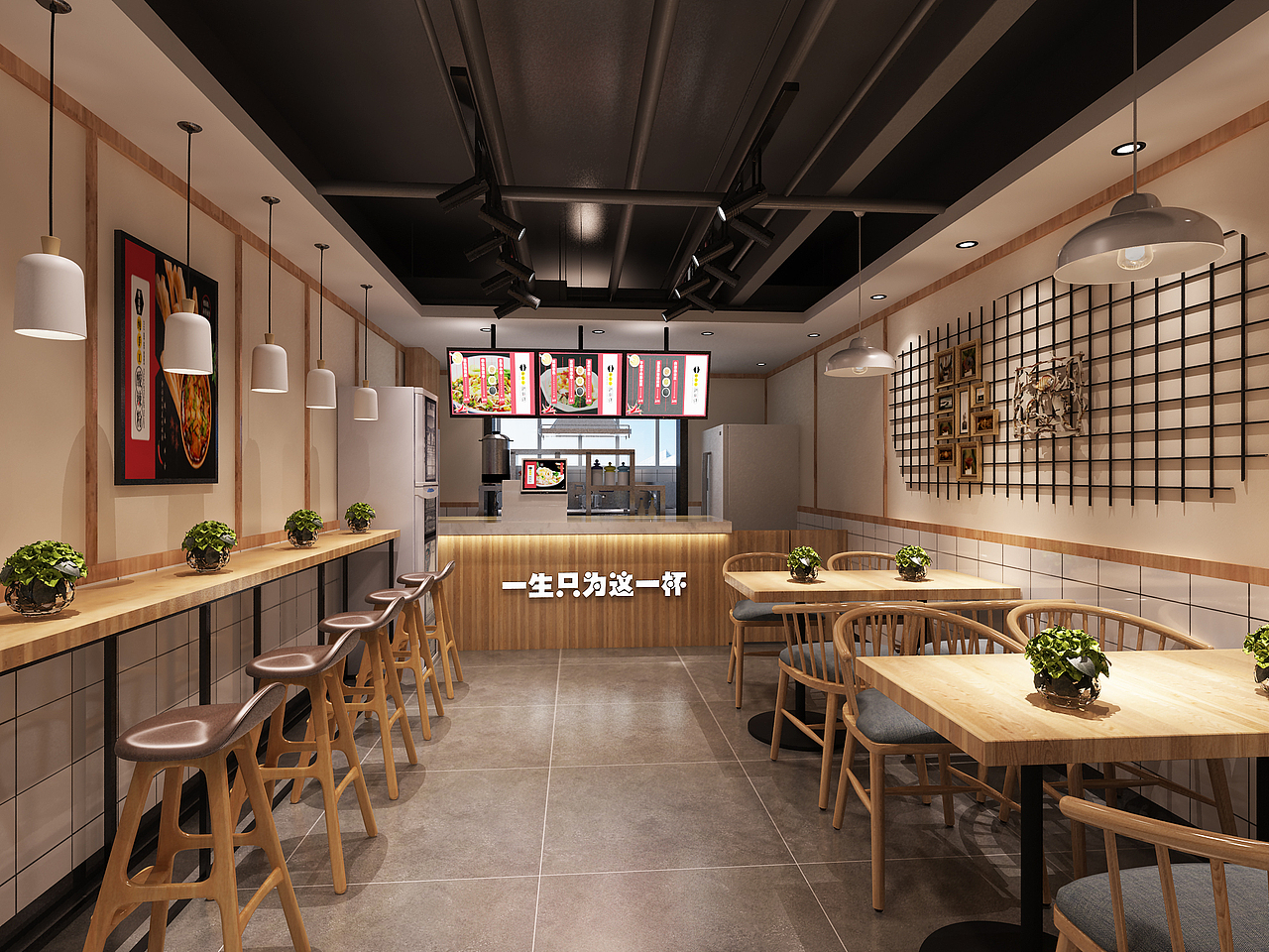 店面设计（图ZMjAzMDU5MTg0） - 酒店餐饮设计 - 站酷设计师追梦室内设计原创素材 - 站酷ZCOOL