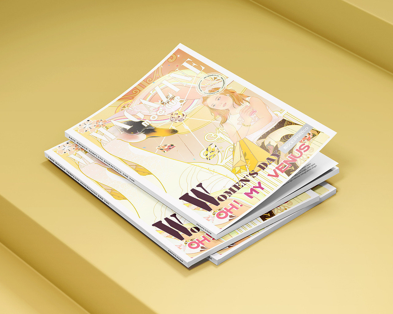 女神节运营场景插画