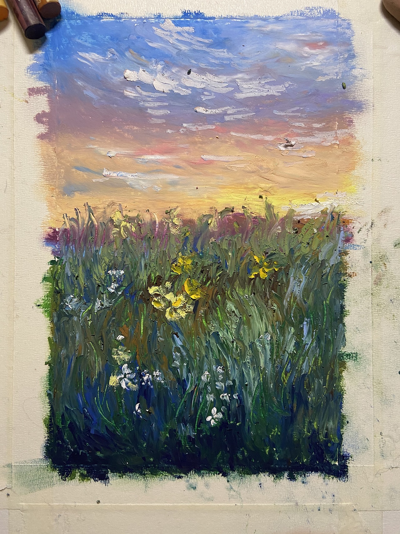 油画棒画风景|纯艺术|绘画|逐渐暴躁的木木_原创作品-站酷zcool