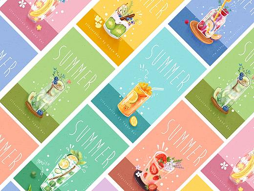 一些飲品插畫（個人主頁-ZNTgyNTE4NDQ=） - 創(chuàng)作習(xí)作 - 站酷設(shè)計師野括Kat原創(chuàng)素材 - 站酷ZCOOL