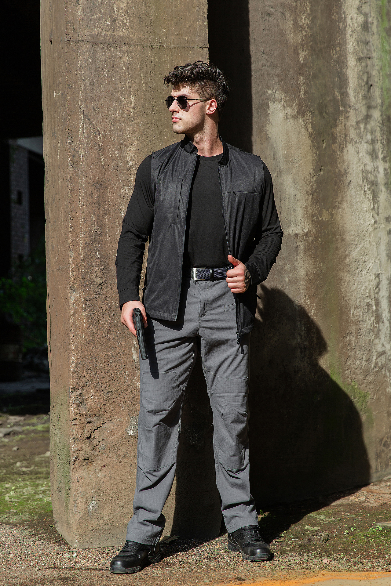 工业风服装摄影