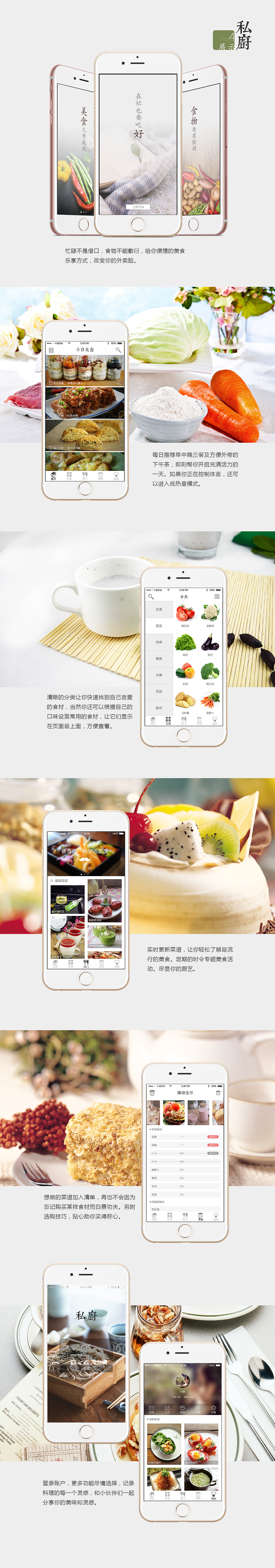餐饮类app——私厨（图ZMzg4NDY4NjQ=） - APP界面 - 站酷设计师lester2原创素材 - 站酷ZCOOL