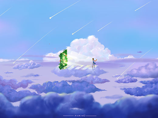 天空系列绘画 原创