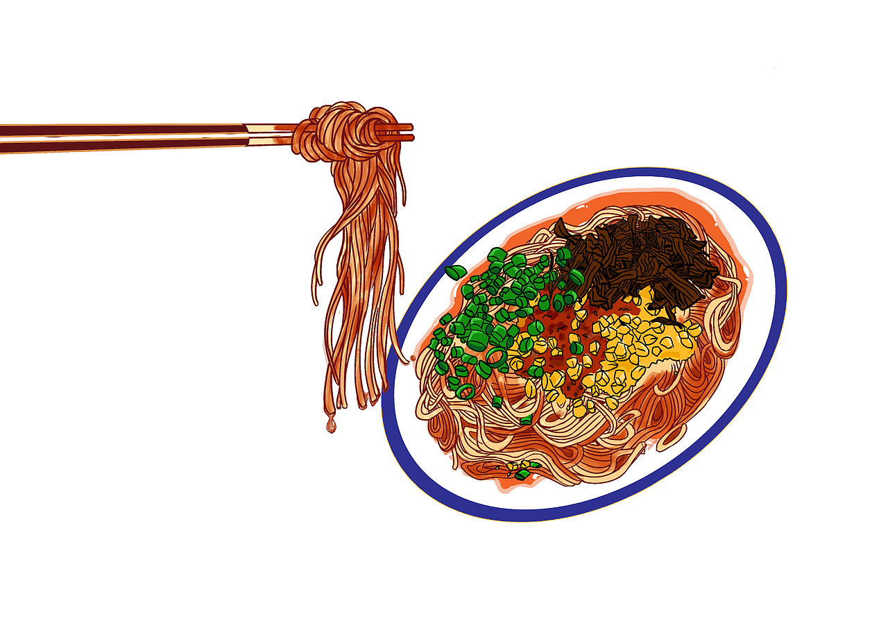 宜宾燃面 欢迎你来宜宾吃面呀_东门发财-站酷zcool