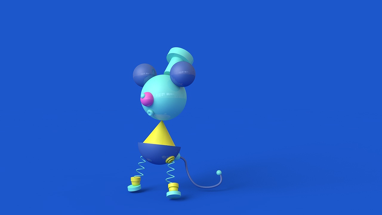 炫彩的几何老鼠