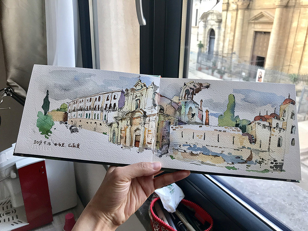 2019意大利中南部采风插画创作&速写（图ZMTgzNjA3MzE2） - 创作习作 - 站酷设计师Hosanna_914原创素材 - 站酷ZCOOL