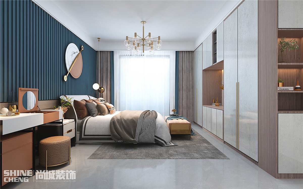 泰安五矿万境水岸206㎡现代风格装修设计效果图案例（图ZMjUxOTY2NTk2） - 家装设计 - 站酷设计师泰安尚城装饰原创素材 - 站酷ZCOOL