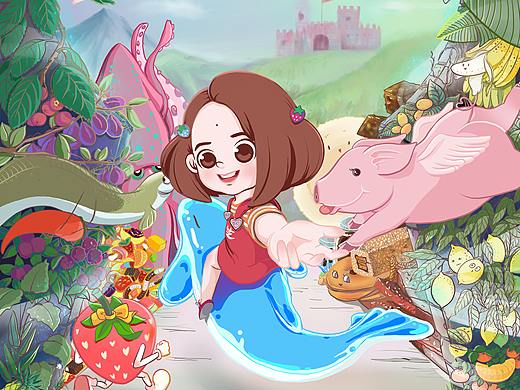 芝芝家插画海报