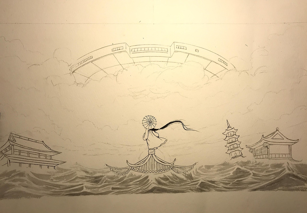 水漫金山（图ZMTcxMDg2ODUy） - 商业插画 - 站酷设计师世良插画原创素材 - 站酷ZCOOL