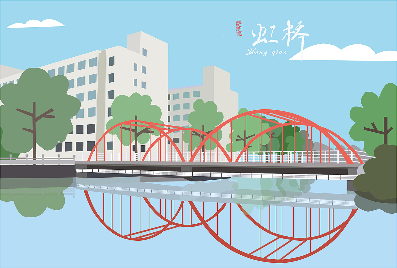 一组校园鼠绘明信片