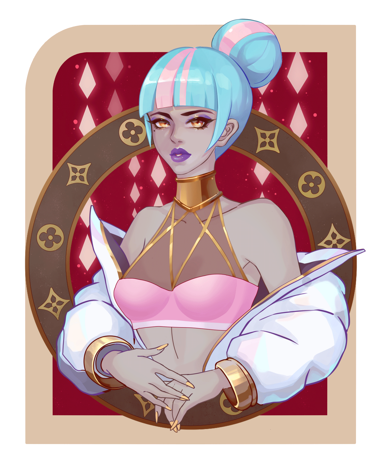 NO.1#aka蒙娜丽莎#（图ZMjE5OTAyNTI0） - 艺术插画 - 站酷设计师怪力磁场原创素材 - 站酷ZCOOL