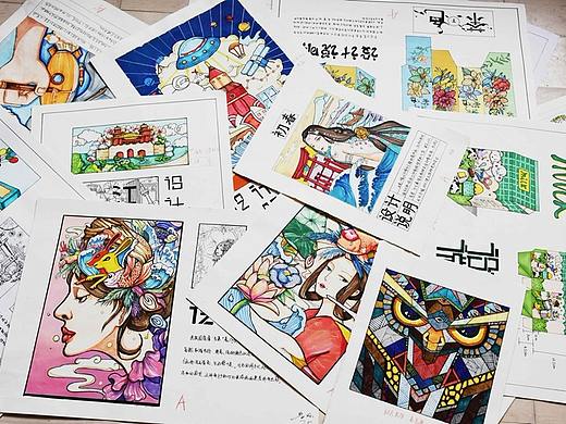 视觉传达手绘作品分享