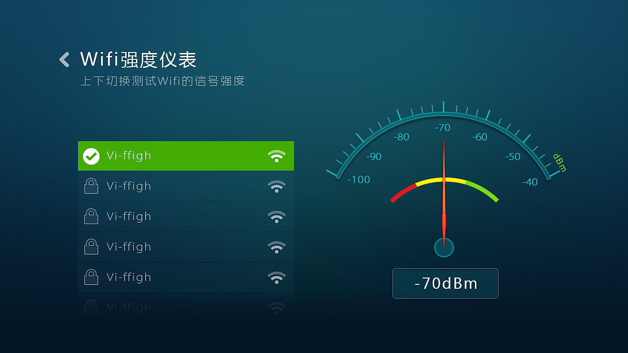 TV端wifi测试小工具