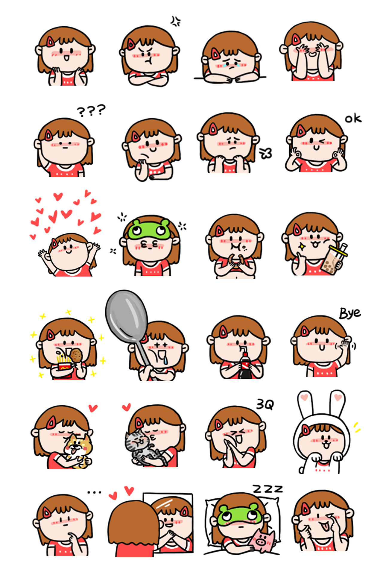 肉肉表情包（图ZMTM5MTUxOTEy） - 网络表情 - 站酷设计师肉丸芷原创素材 - 站酷ZCOOL