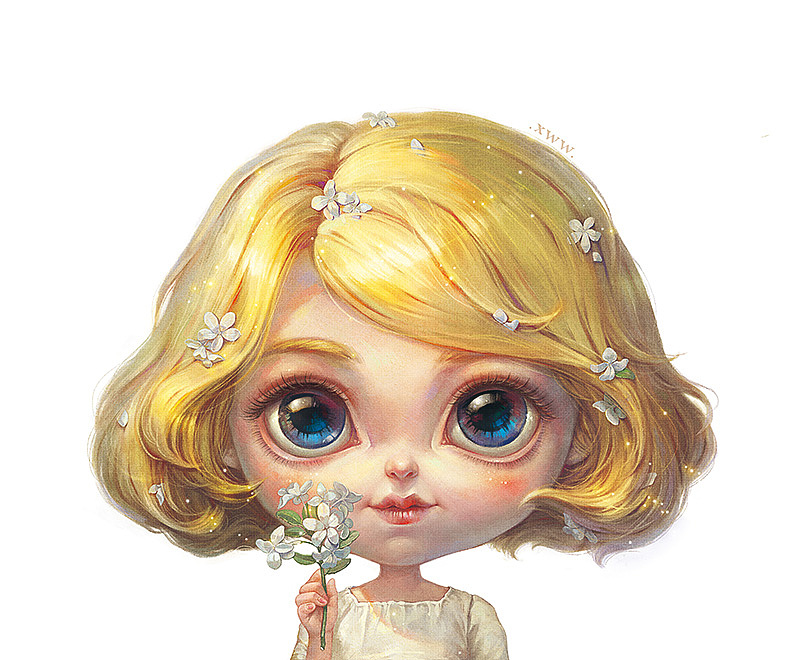 【画娃娃】苏菲（图ZMTA2NDQzMjQ4） - 商业插画 - 站酷设计师雪娃娃童画原创素材 - 站酷ZCOOL