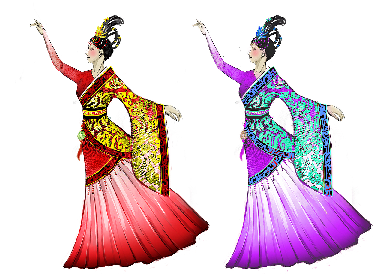 舞台服装效果图（图ZMjMxNzA2NjE2） - 其他服装 - 站酷设计师蛋黄HH原创素材 - 站酷ZCOOL