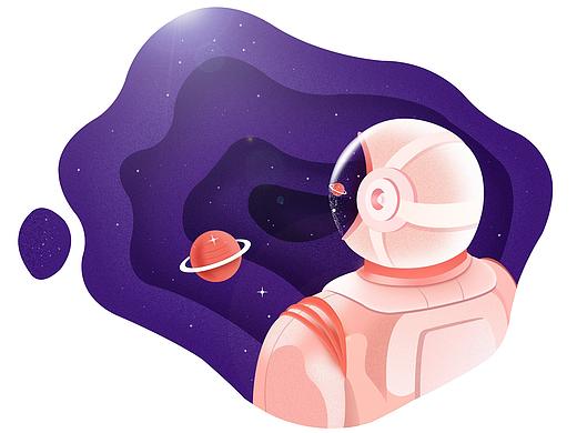 Fountain pen contact - universe