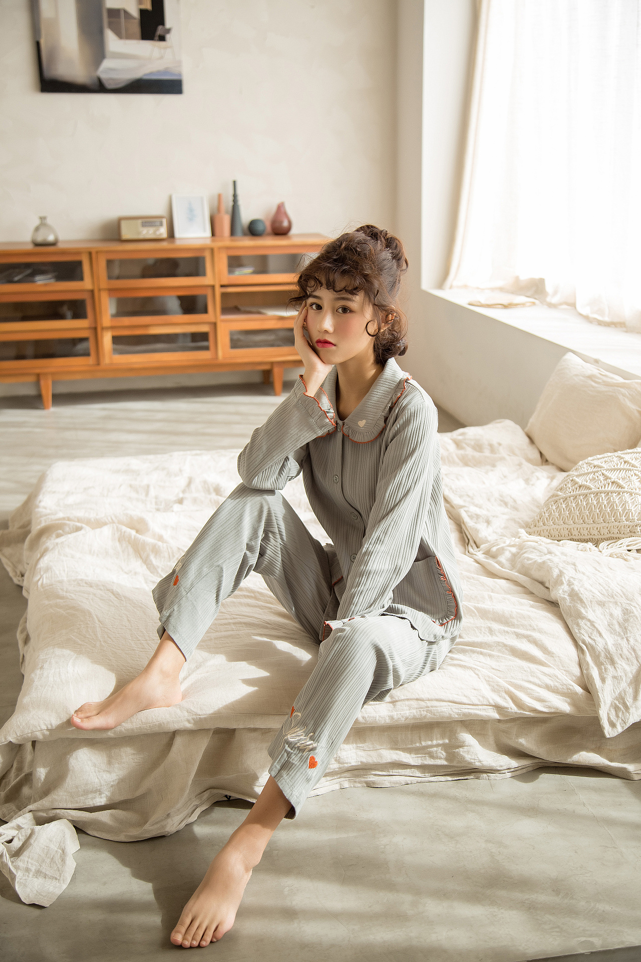 店铺睡衣日系风格拍摄