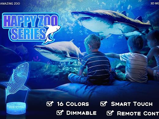 亚马逊夜灯合成海报