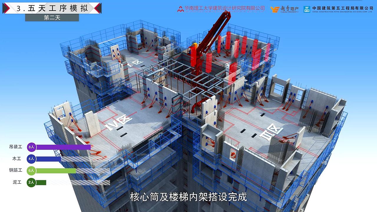 华南理工大学g5地块装配式安装演示