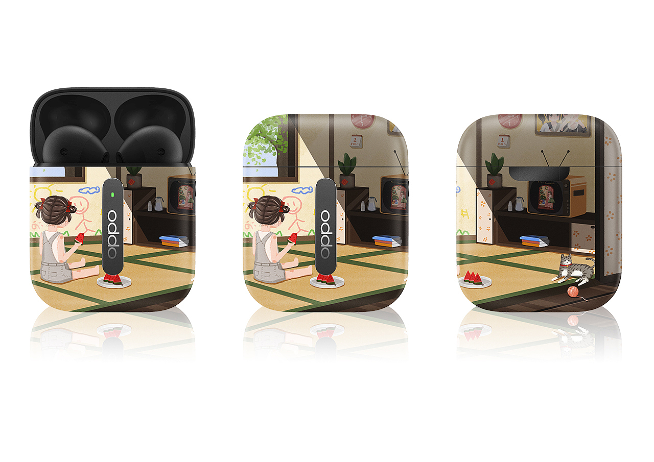 OPPO Enco Free耳機(jī)套設(shè)計大賽（圖ZMTkyMzk1NzIw） - 圖案 - 站酷設(shè)計師fuoco火火原創(chuàng)素材 - 站酷ZCOOL