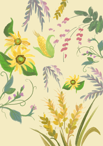 (GIF)bye summer hello autumn（图ZMzQzMjg5MjQ=） - 商业插画 - 站酷设计师鹭野luyer原创素材 - 站酷ZCOOL
