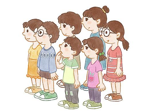 儿童绘本插图 做游戏