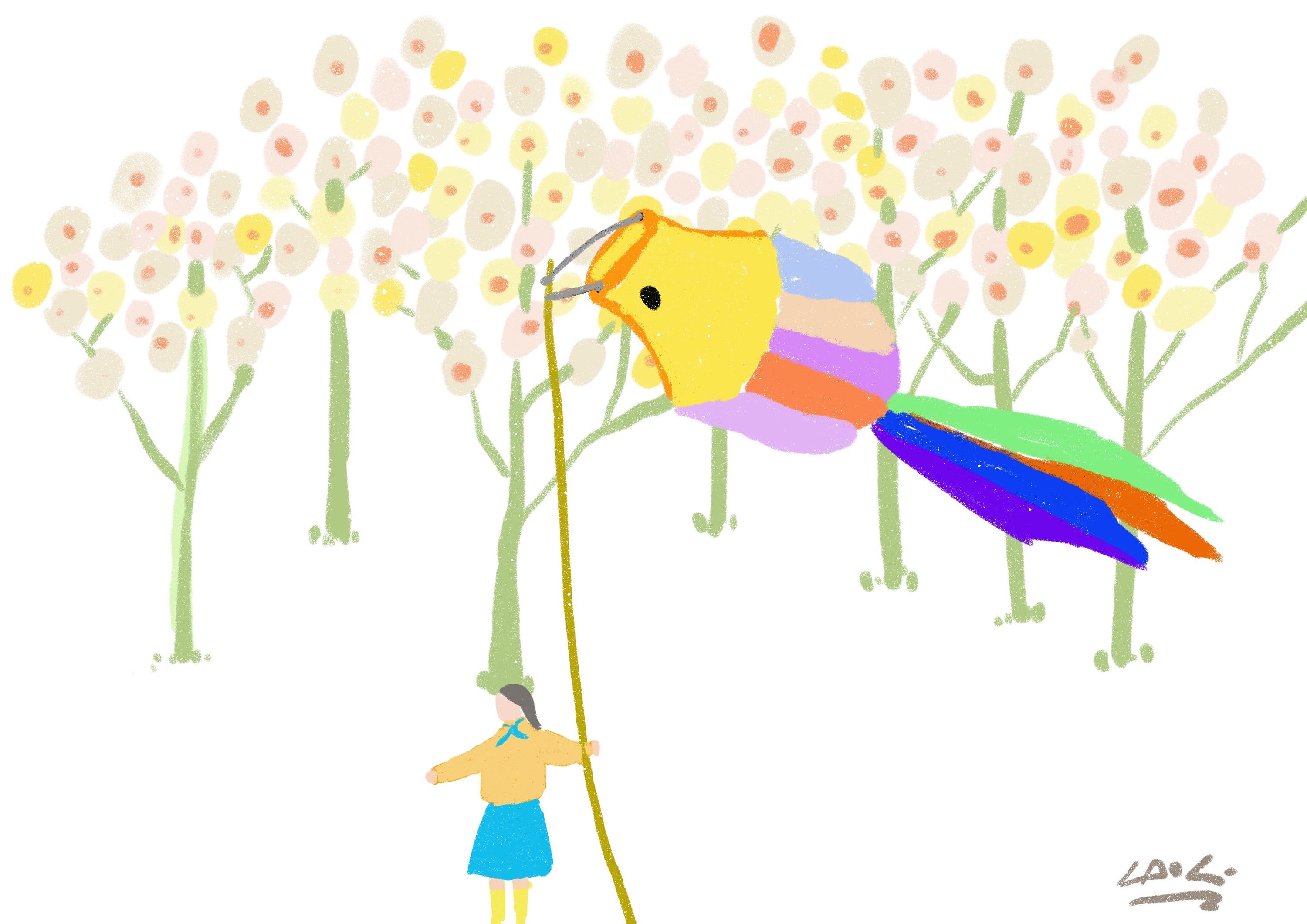 春天里2|插画|创作习作|仇五 - 原创作品 - 站酷 (zcool)