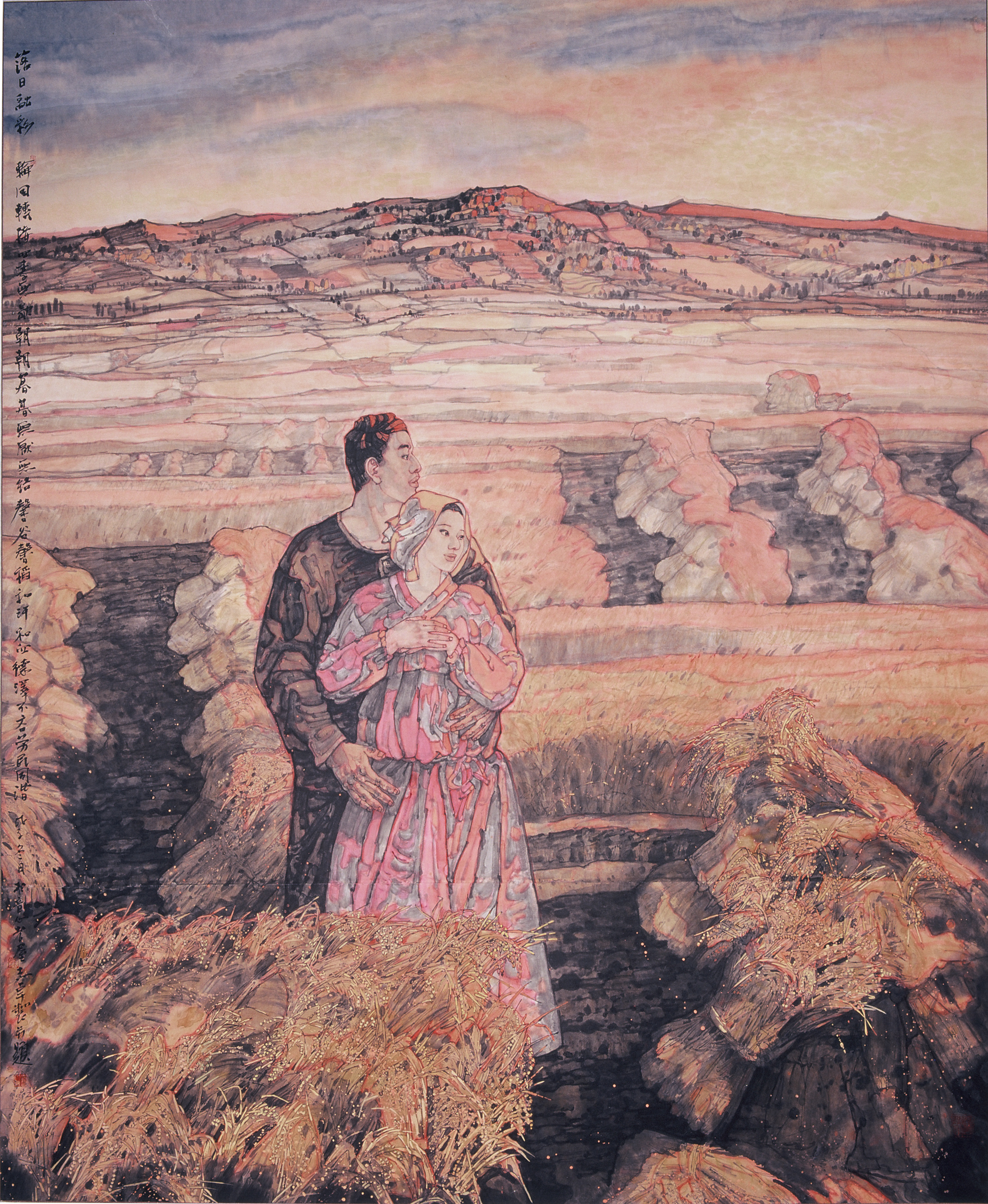 落日融彩|纯艺术|国画|孙志卓绘画 - 原创作品 - 站酷 (zcool)